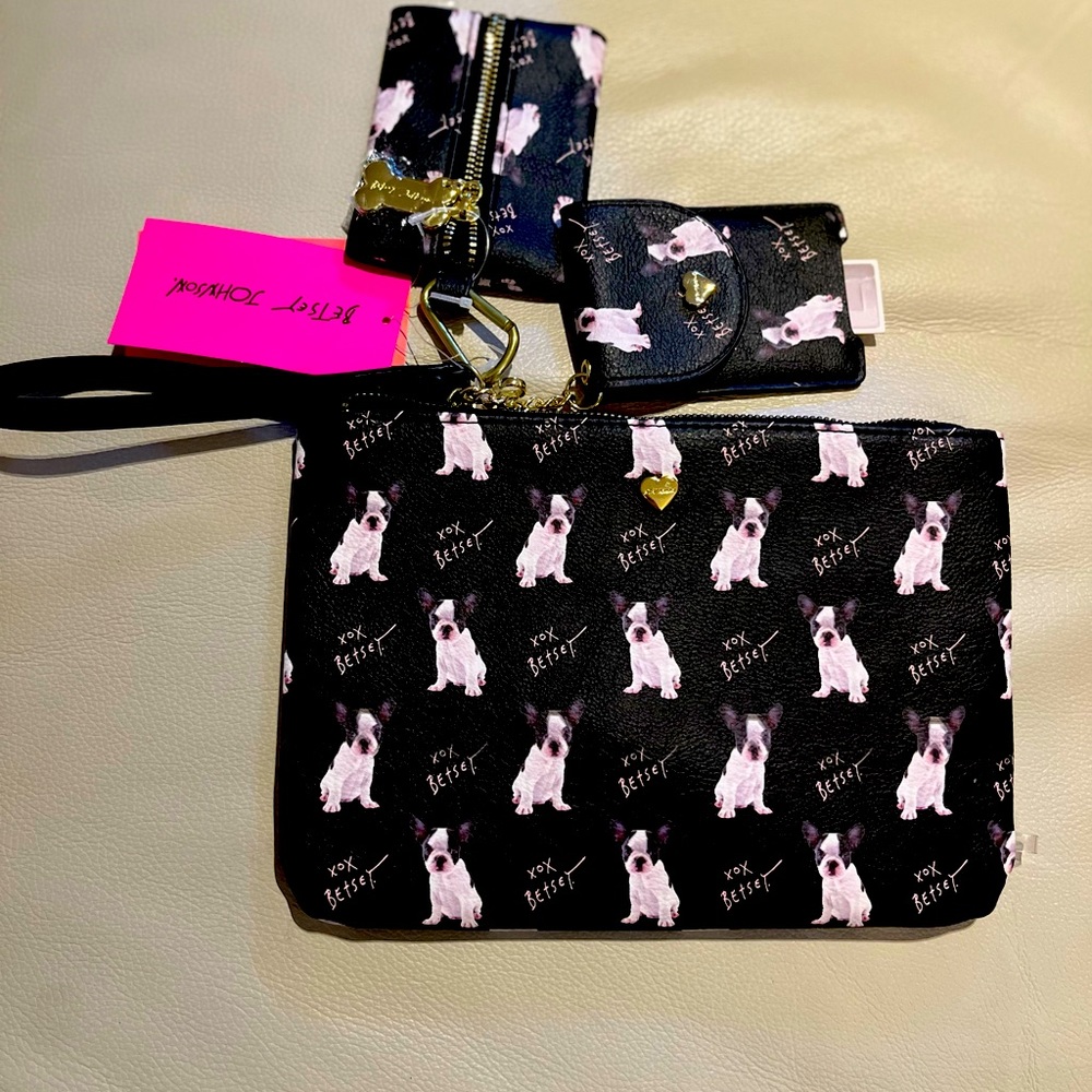 French bulldog clutch purse. Brand new